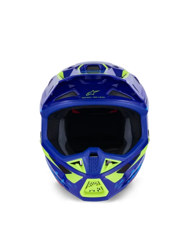 Alpinestars přilba Deed S-M7 Modrá/Žlutá fluo