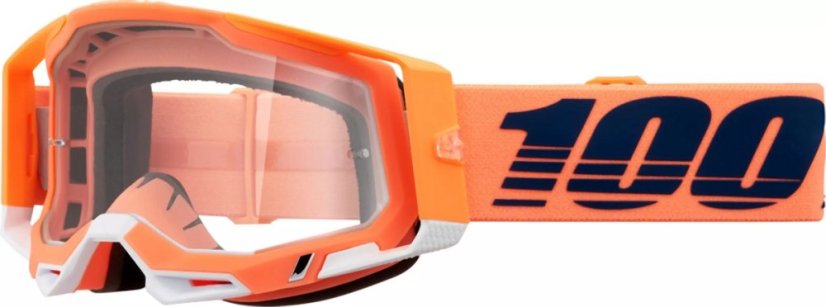 Motokrosové Brýle 100% RACECRAFT 2 Oranžová/Bílá