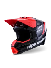 Alpinestars přilba SM3 Radium černá/červená fluorescenční/bílá