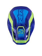 Alpinestars přilba Deed S-M7 Modrá/Žlutá fluo