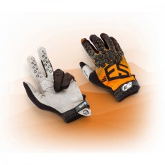 Rukavice S3 Parts Hard Enduro Nuts - Oranžové