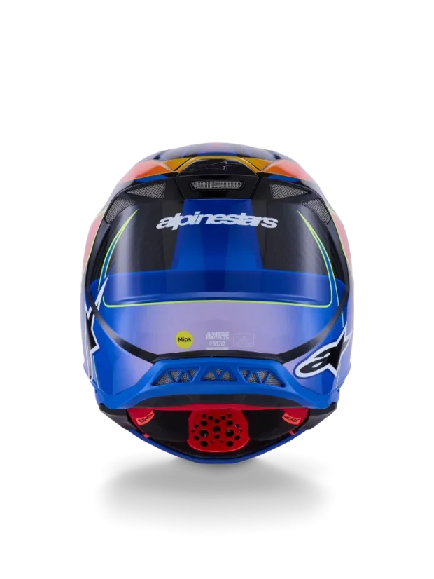 Alpinestars přilba ERA S-M10 Modrá/Červená/Žlutá fluo - Velikost: L