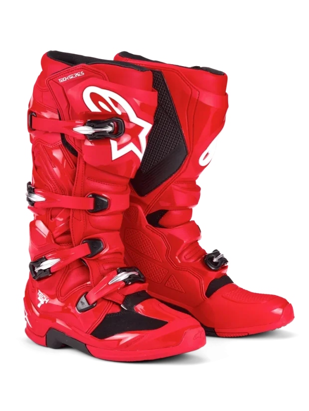 Motokrosové boty ALPINESTARS TECH 7 (Červená) - Velikost obuvi: 44,5