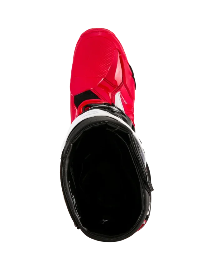 Buty enduro ALPINESTARS  TECH 10 ENDURO jasnoczerwona / czarna / biała - Rozmiar buta: 44,5