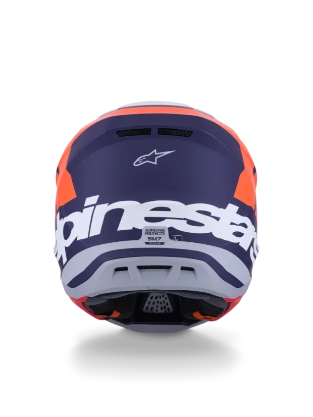 Alpinestars přilba Core S-M7 Oranžová/Modrá