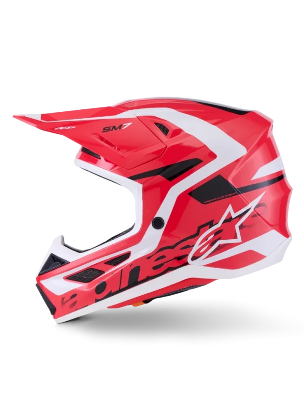 Alpinestars přilba Deed S-M7 Červená/Černá/Bílá - Velikost: XS