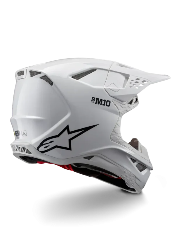 Alpinestars přilba Solid S-M10 Bílá lesklá - Velikost: XL