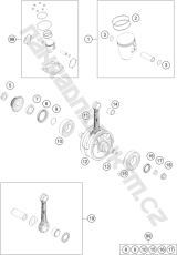 Guferá kľukového hriadeľa PROX – KTM/Husaberg/Beta 250/300 (90–25)