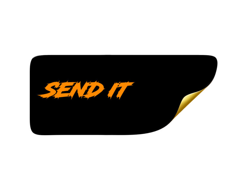 Ochranný polep koncovky výfuku Send it