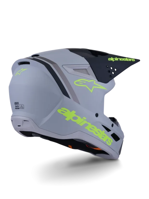 Alpinestars přilba SM3 Radium Šedo/černo/žlutá