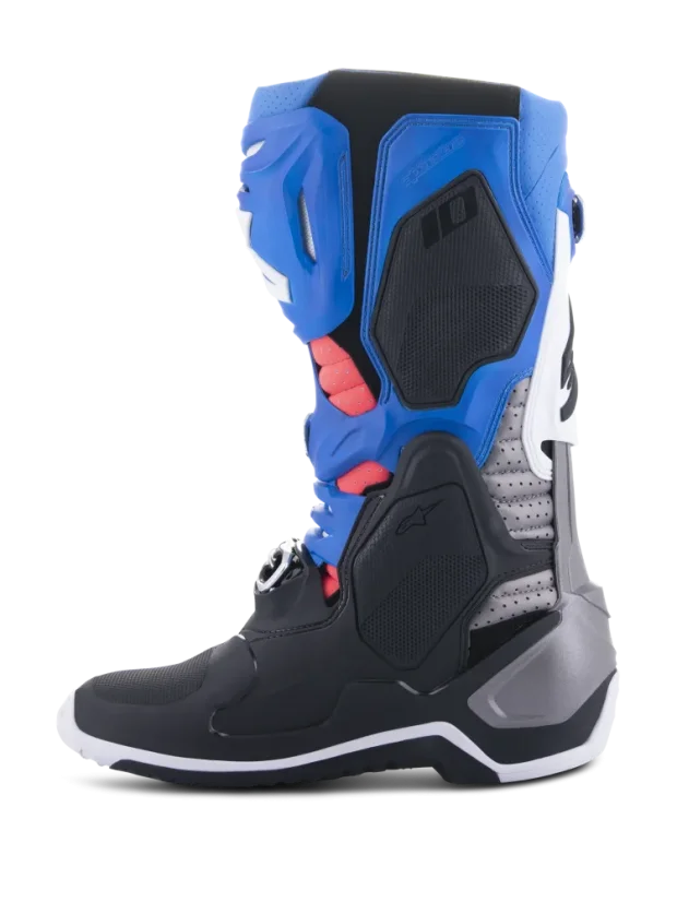 Buty enduro ALPINESTARS  TECH 10 SUPERVENTED Biały/Czarny/niebeski - Rozmiar buta: 44,5