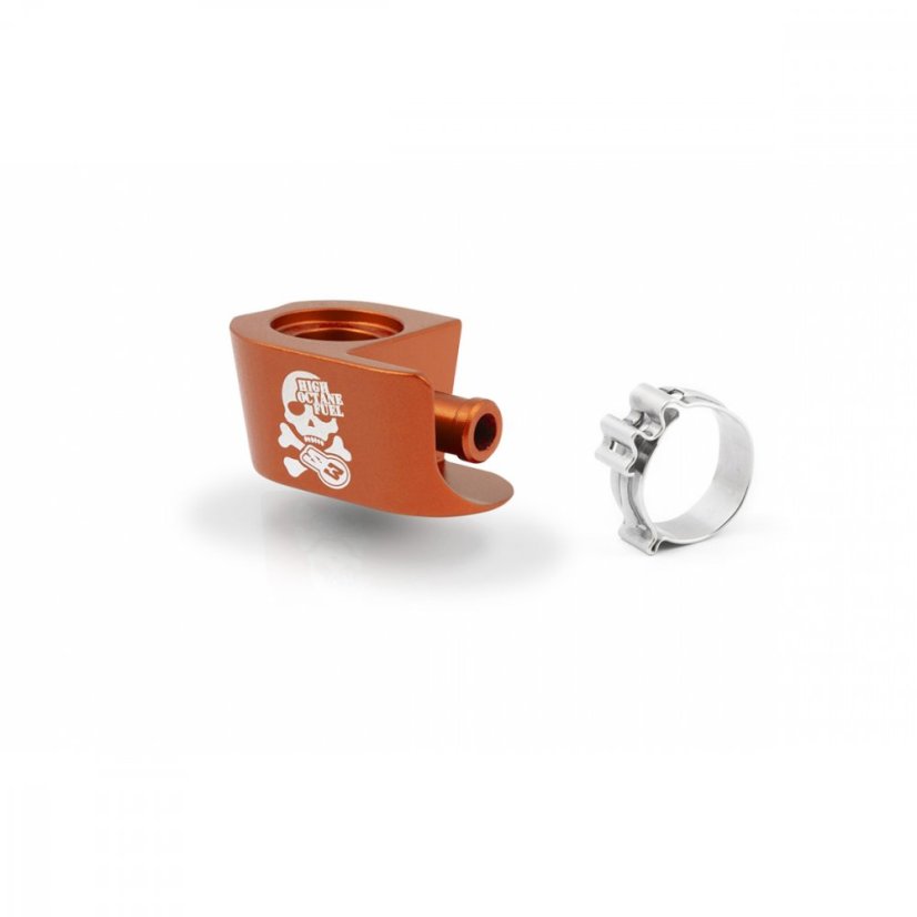 Hliníková spojka benzínovej hadice S3parts KTM/Husqvarna/GasGas TPI - Barva: Oranžová