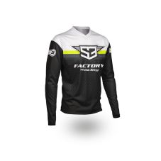 Enduro koszulka s3 parts Czarny-Fluo
